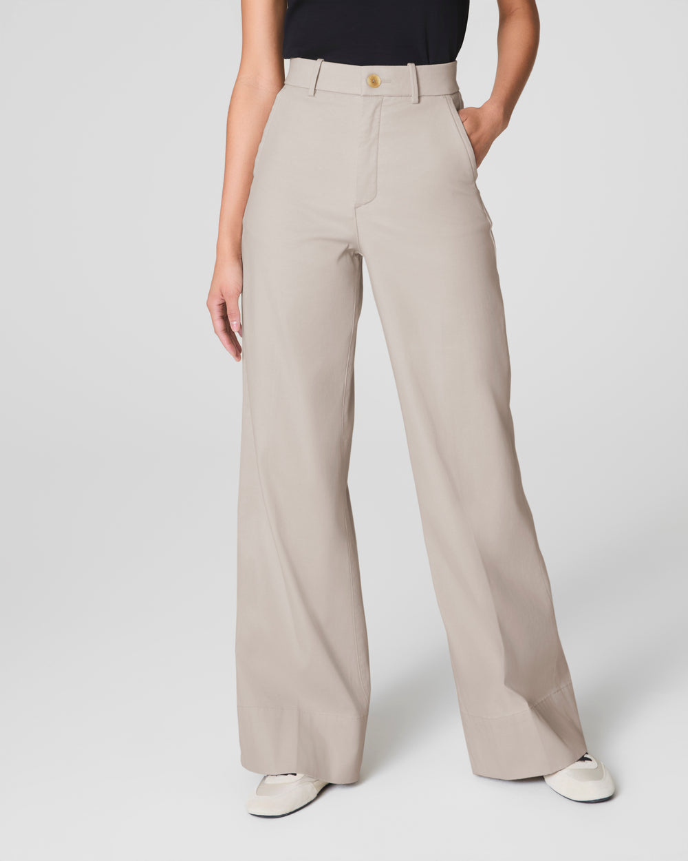 Tummy Control Stretch Twill Wide Leg Pant(Buy 2 Free Shipping)