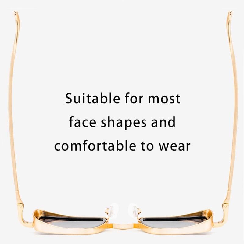 Men's Vintage Steampunk Retro Metal Square Sunglasses