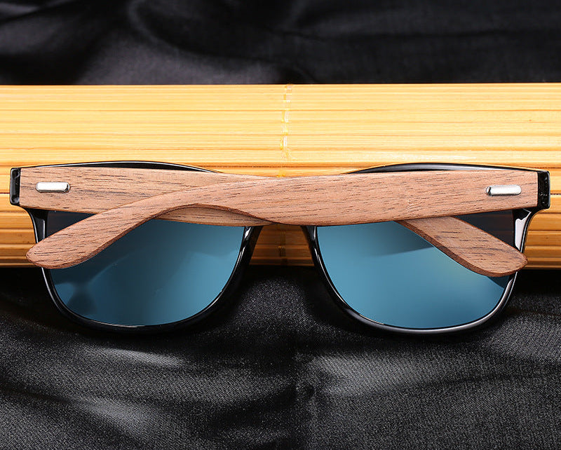 Bamboo Leg Polarized men Classic Square Fashion Retro Sunglasses XY318