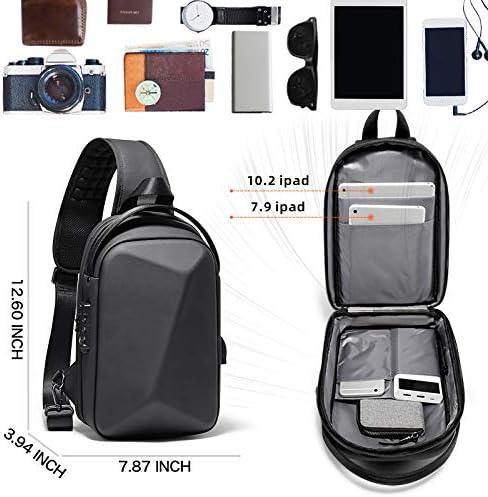 12 Men's Anti-Theft Crossbody Sling Bag