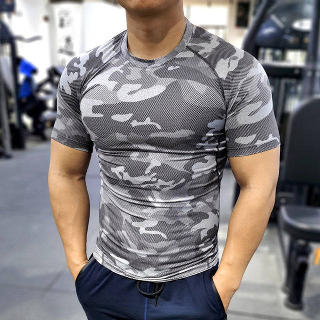 T Shirt Short Sleeve Sport Tees Gym Fitness Sweatshirt