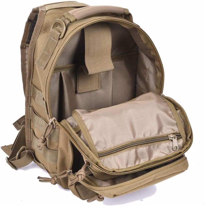 11 Men's MOLLE Tactical Crossbody Sling Bag