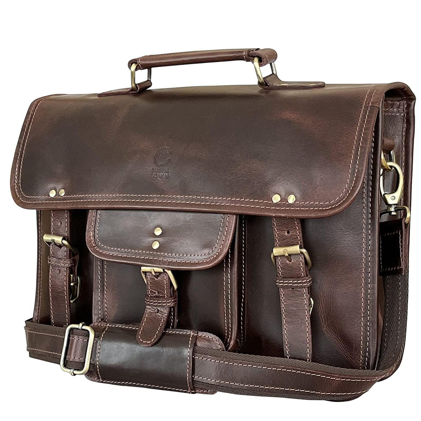 16 Men's Leather Satchel Messenger Bag