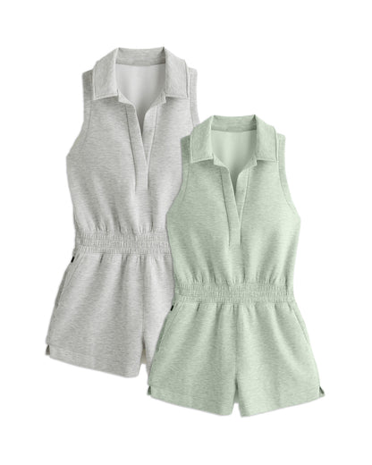 KNIT Polo Romper(BUY MORE SAVE MORE)