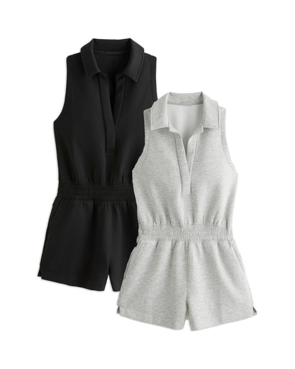 KNIT Polo Romper(BUY MORE SAVE MORE)