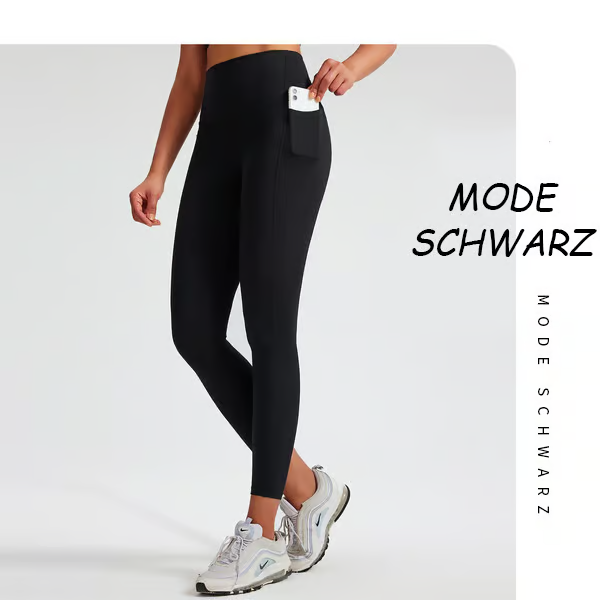 High Waisted Butt Lifting Tummy Control Side Pocket Shaping Training Leggings🔥