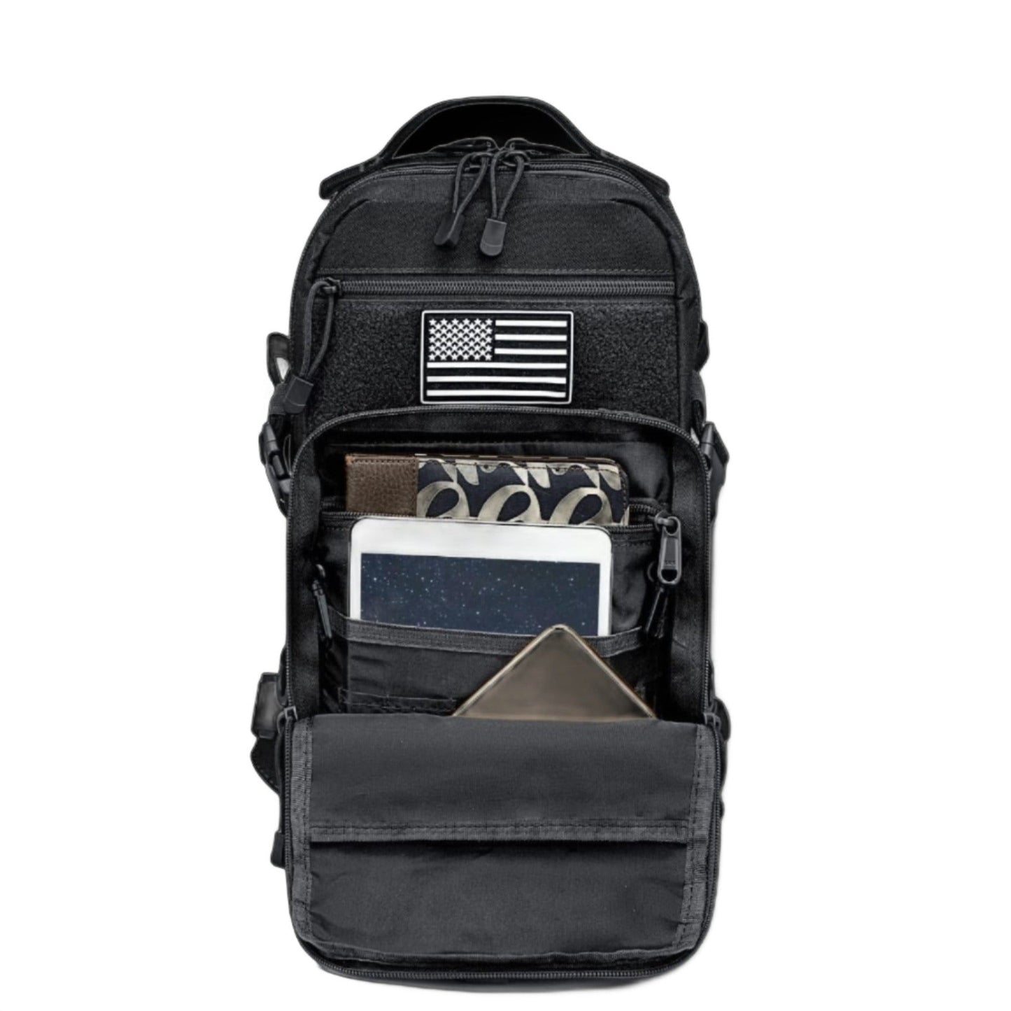 13 Men's MOLLE Tactical Crossbody Sling Backpack