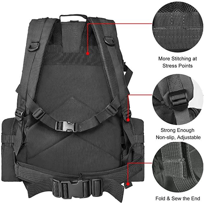 50L Men's MOLLE Carry-All Tactical Backpack