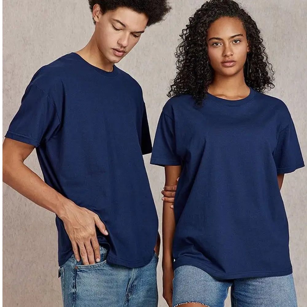 Solid Short Sleeve Cotton T shirt For Men Women