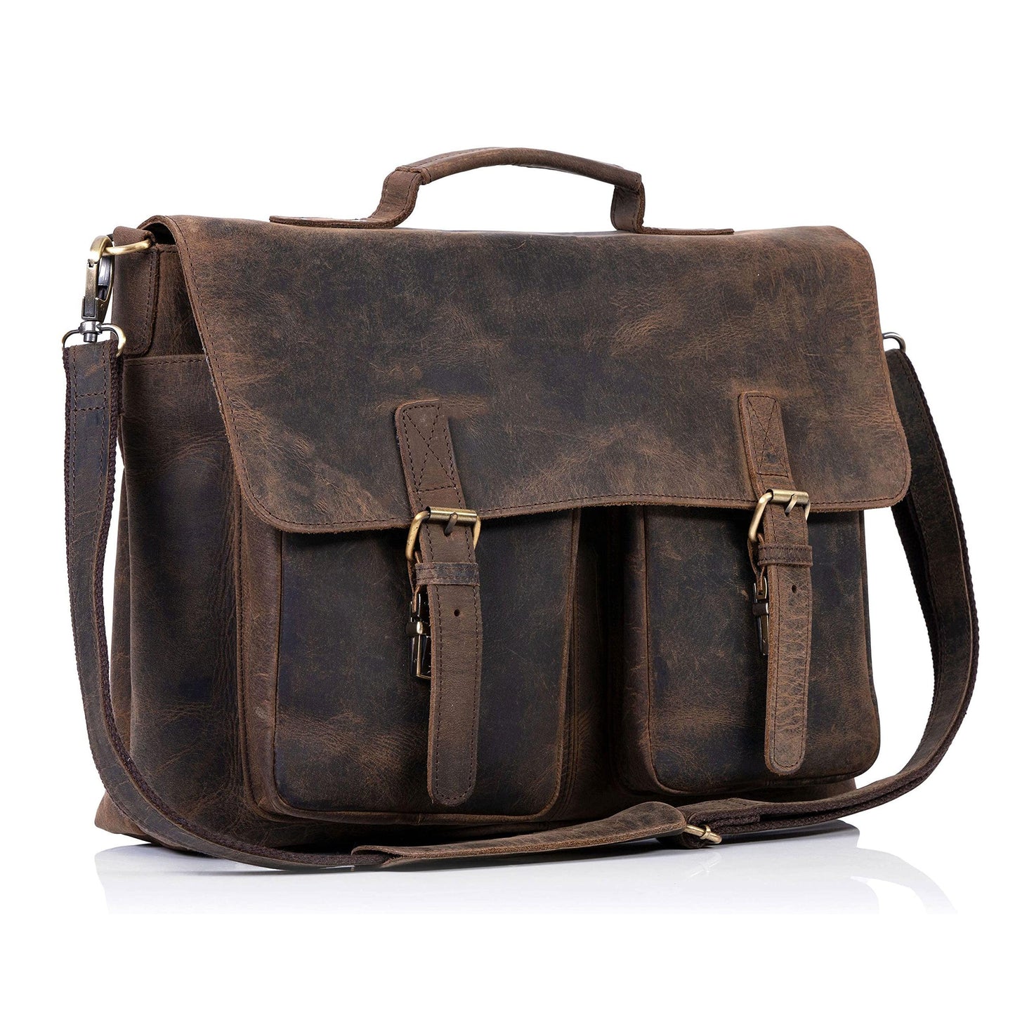 15 Men's Rustic Design Leather Messenger Bag