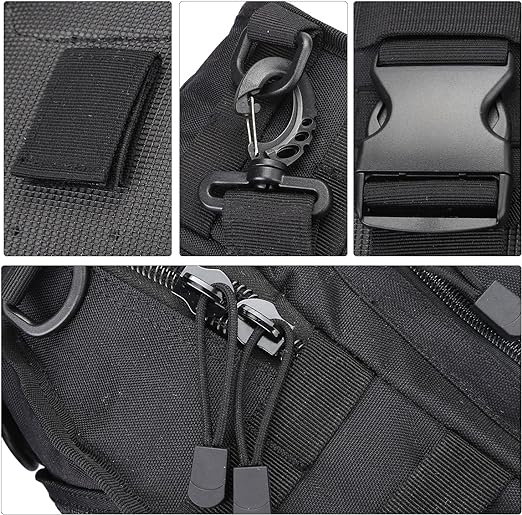 9 Men's MOLLE 4-Way Carrying Tactical Crossbody Sling Bag