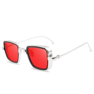 Men's Vintage Steampunk Retro Metal Square Sunglasses