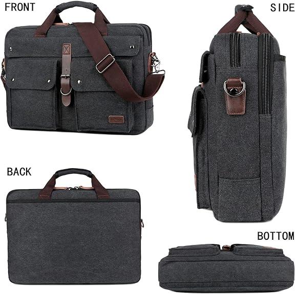 18 Men's Canvas Laptop Messenger Bag