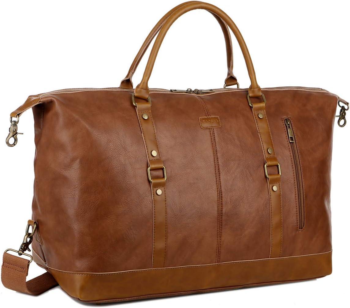 20 Leather Overnight Travel Duffel Bag