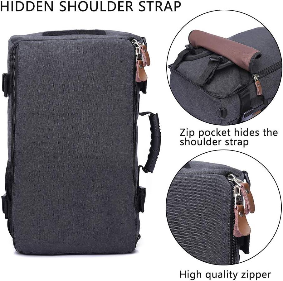 19 Men's Convertible Canvas Travel Backpack