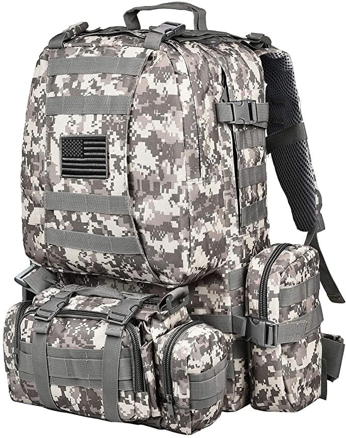 50L Men's MOLLE Carry-All Tactical Backpack