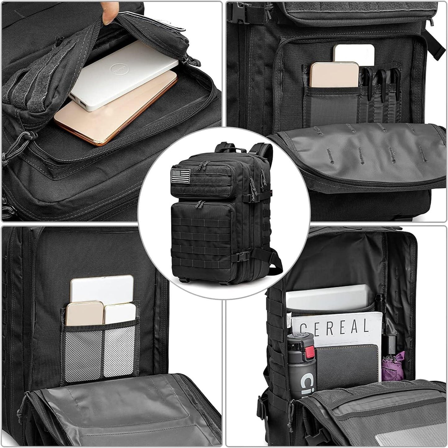 18 Men's 40L Tactical MOLLE Backpack