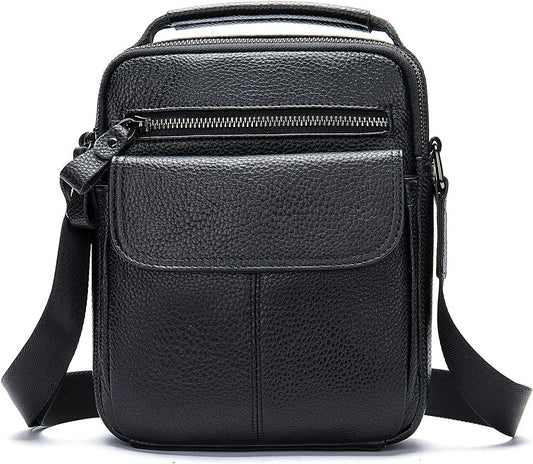 9 Men's Leather Compact Crossbody Sling Bag