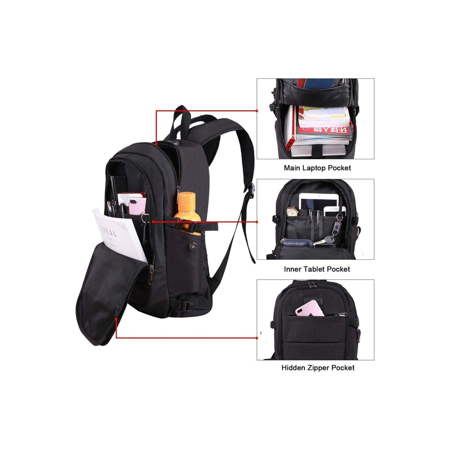 20 Anti-Theft Travel Backpack