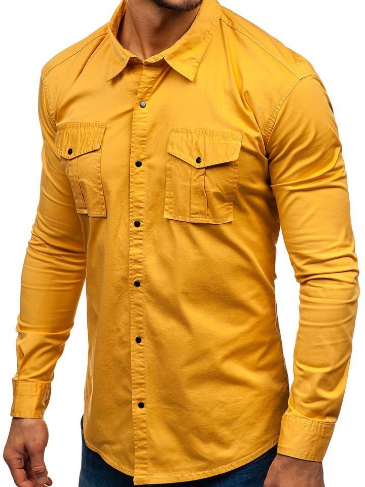 New Single 100% Cotton Men Shirt Business Casual