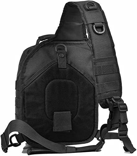 11 Men's MOLLE Tactical Crossbody Sling Bag