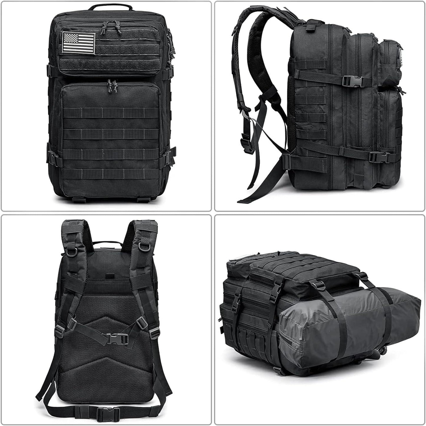 18 Men's 40L Tactical MOLLE Backpack