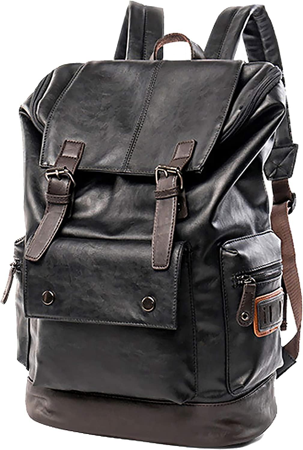 18 Men's Vintage Leather Backpack