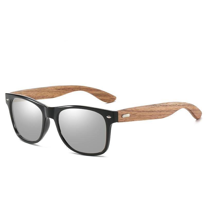 Bamboo Leg Polarized men Classic Square Fashion Retro Sunglasses XY318