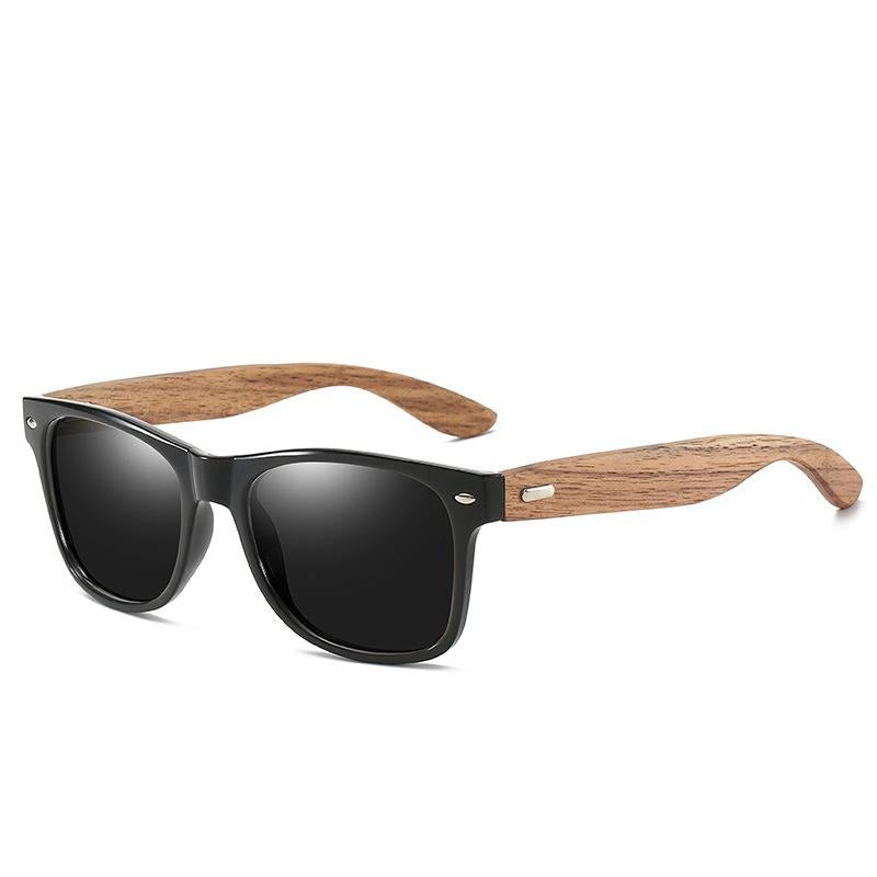 Bamboo Leg Polarized men Classic Square Fashion Retro Sunglasses XY318