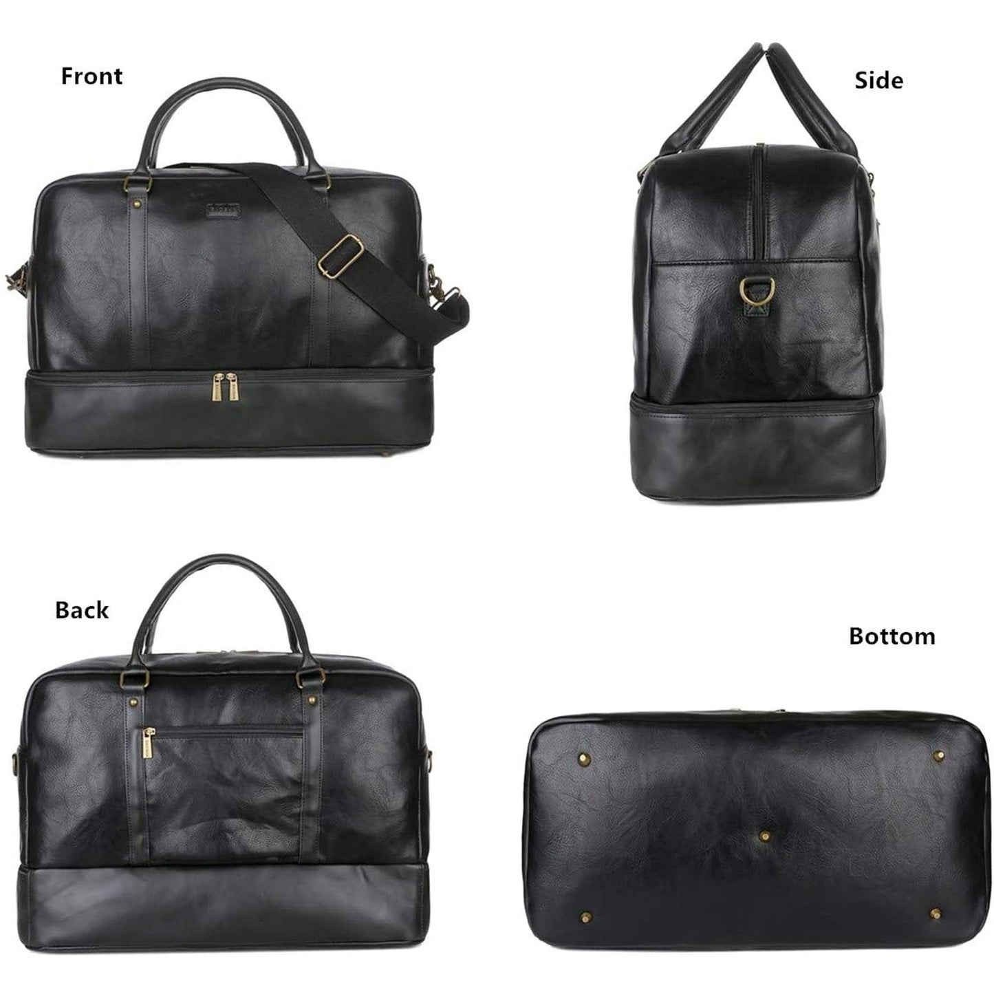 20 Men's Stylish Leather Duffle Bag