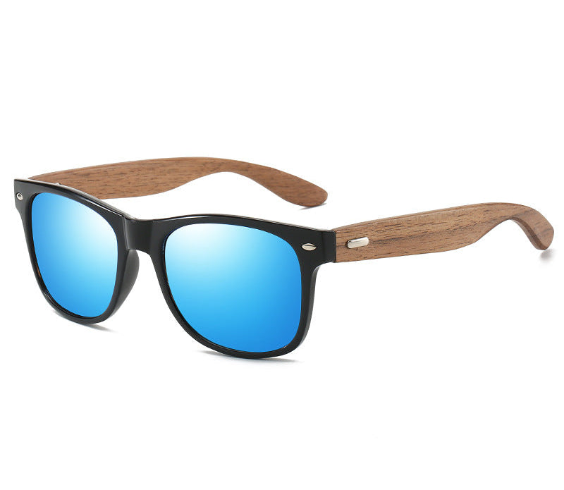 Bamboo Leg Polarized men Classic Square Fashion Retro Sunglasses XY318