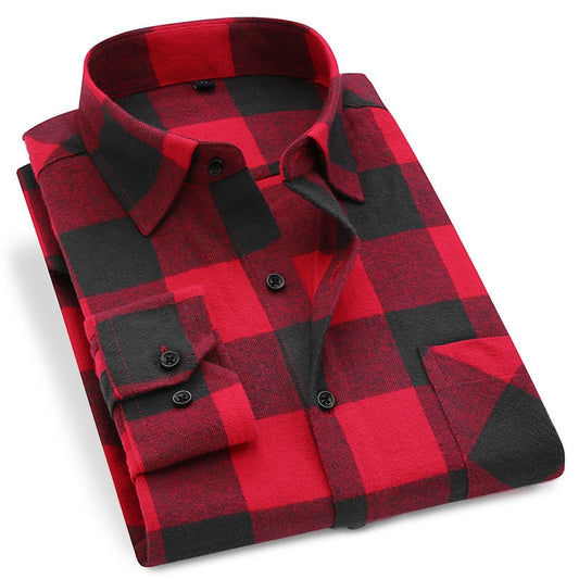 Bomuld Plaid Man Shirt 