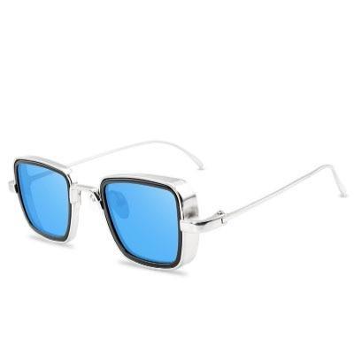 Men's Vintage Steampunk Retro Metal Square Sunglasses