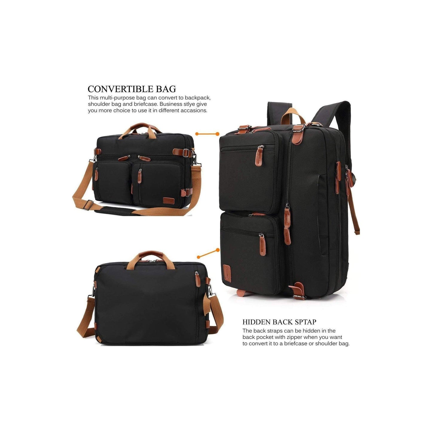 18 Multi-functional Canvas Messenger Bag