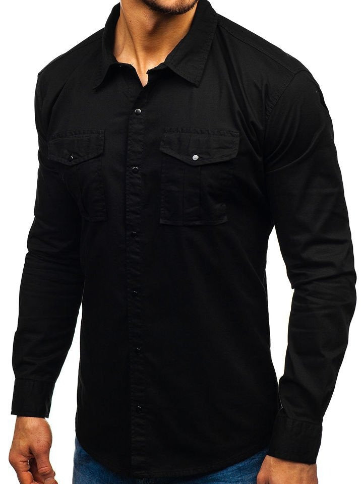 New Single 100% Cotton Men Shirt Business Casual