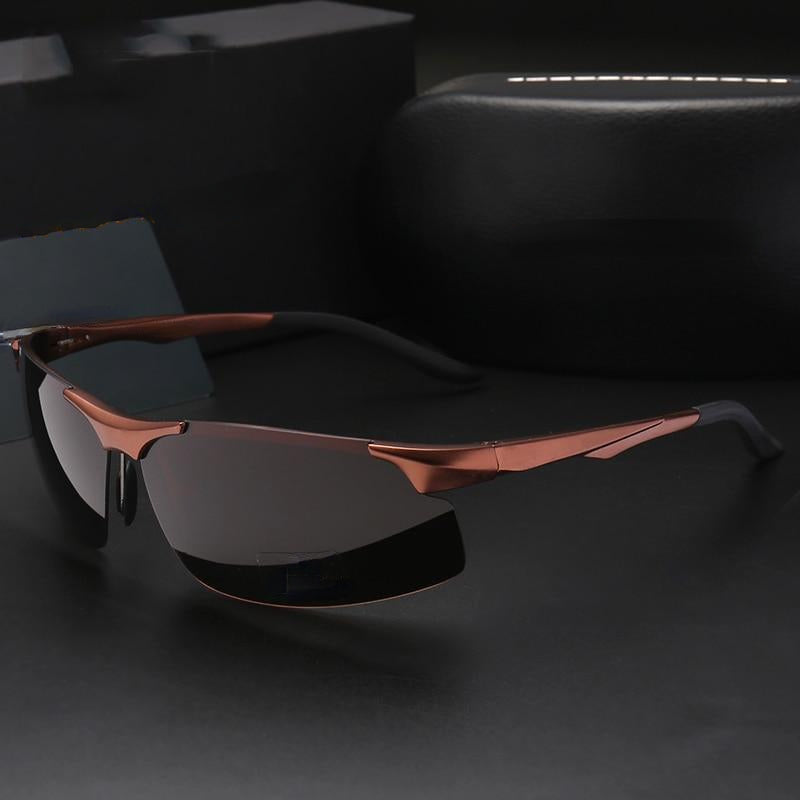 2020 Aluminum Magnesium Men Sunglasses Polarized Sports Driving Night Vision Goggles Sunglass Fishing UV400 Rimless Sun Glasses