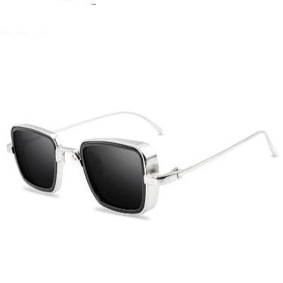 Men's Vintage Steampunk Retro Metal Square Sunglasses