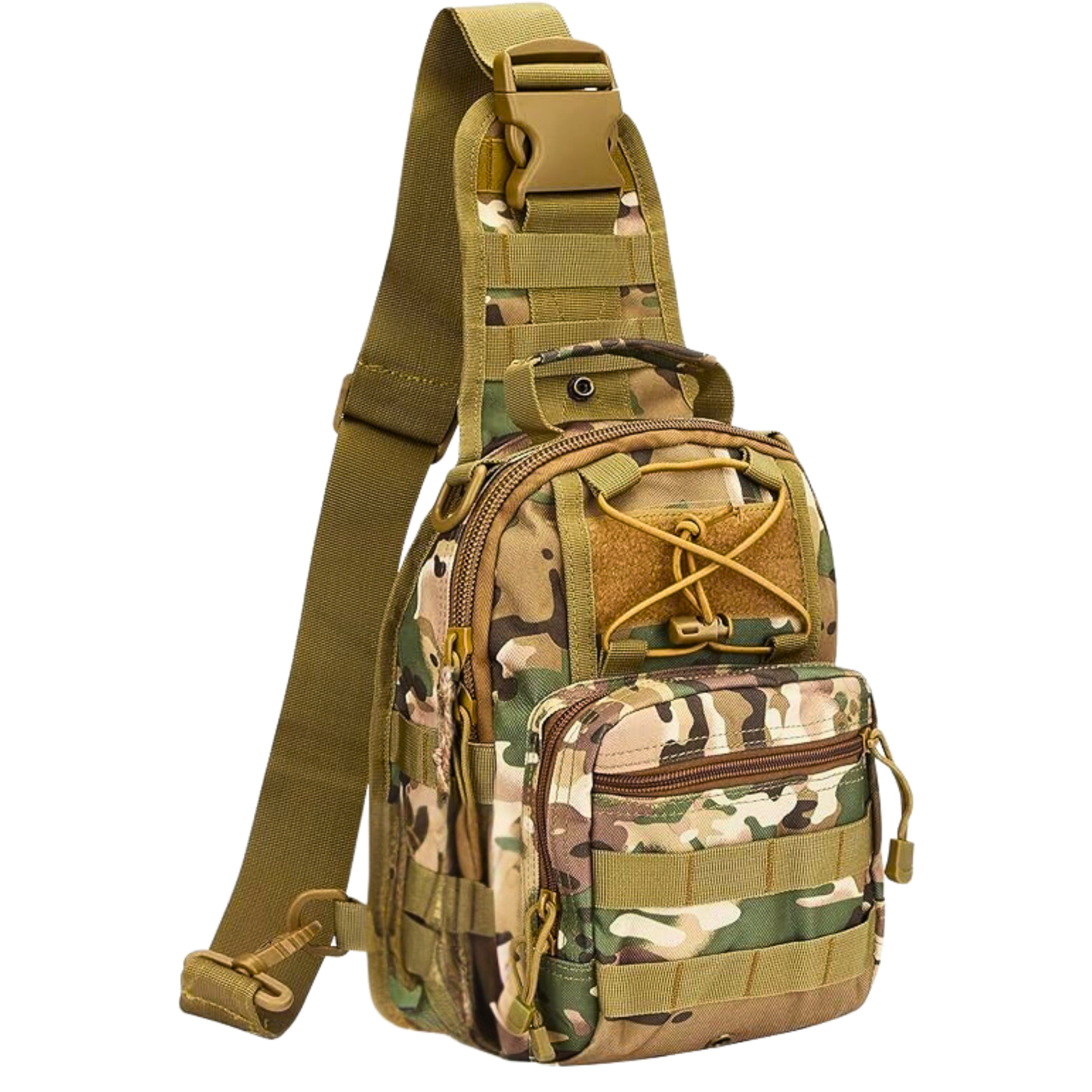 9 Men's MOLLE 4-Way Carrying Tactical Crossbody Sling Bag