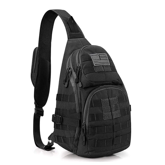 13 Men's MOLLE Tactical Rover Shoulder Crossbody Sling Bag