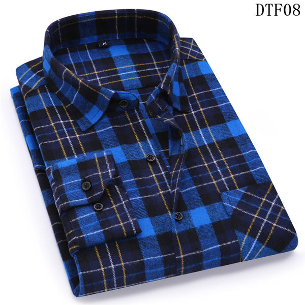 Cotton Plaid Man Shirt