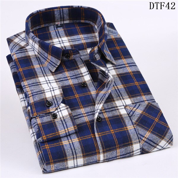 Cotton Plaid Man Shirt