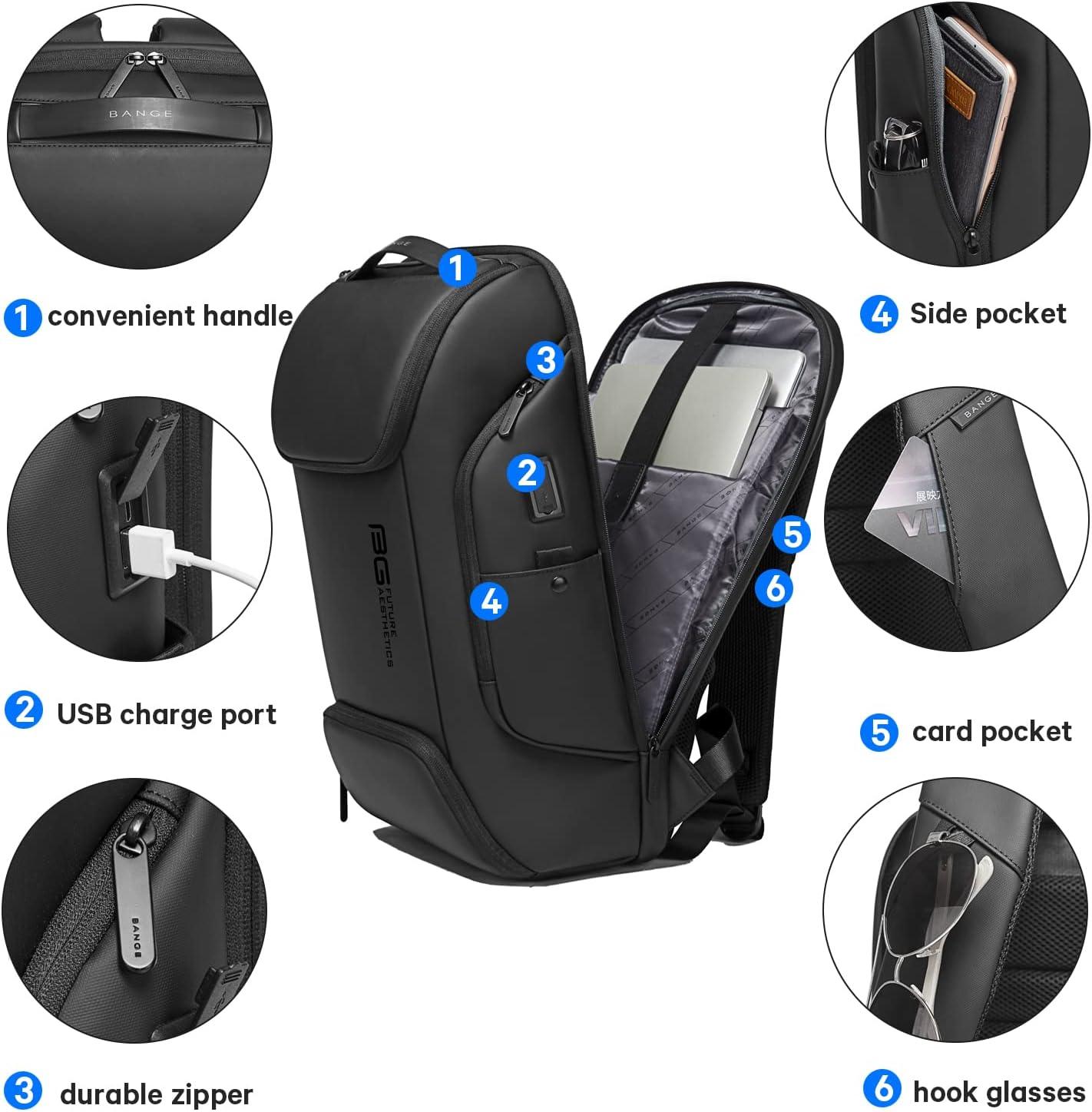 19 Men's Business Smart Backpack