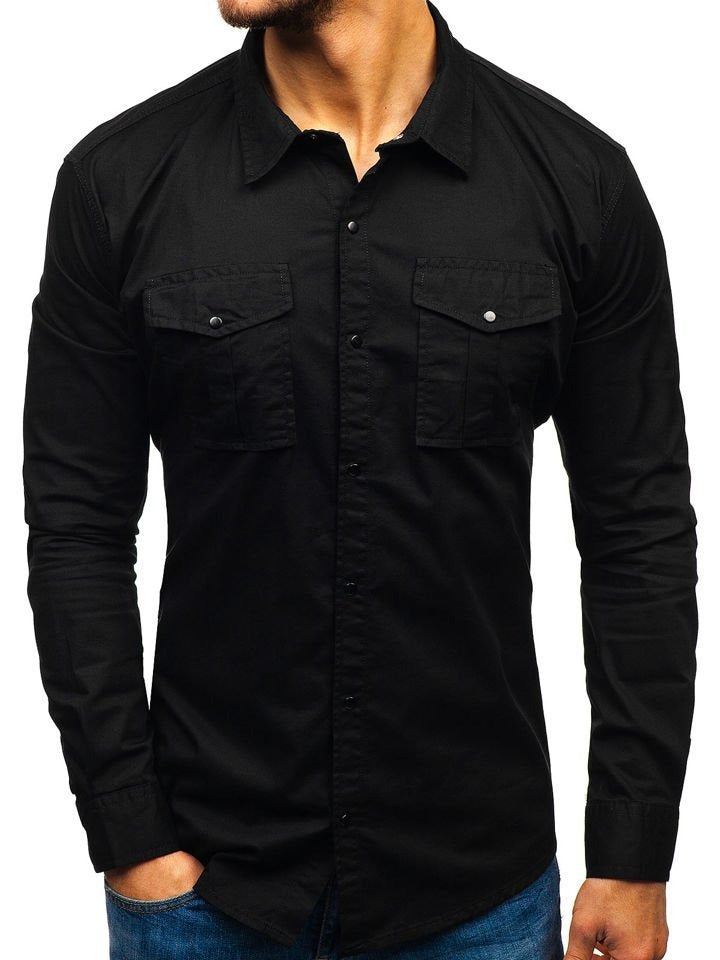 New Single 100% Cotton Men Shirt Business Casual