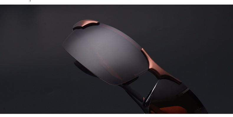 2020 Aluminum Magnesium Men Sunglasses Polarized Sports Driving Night Vision Goggles Sunglass Fishing UV400 Rimless Sun Glasses