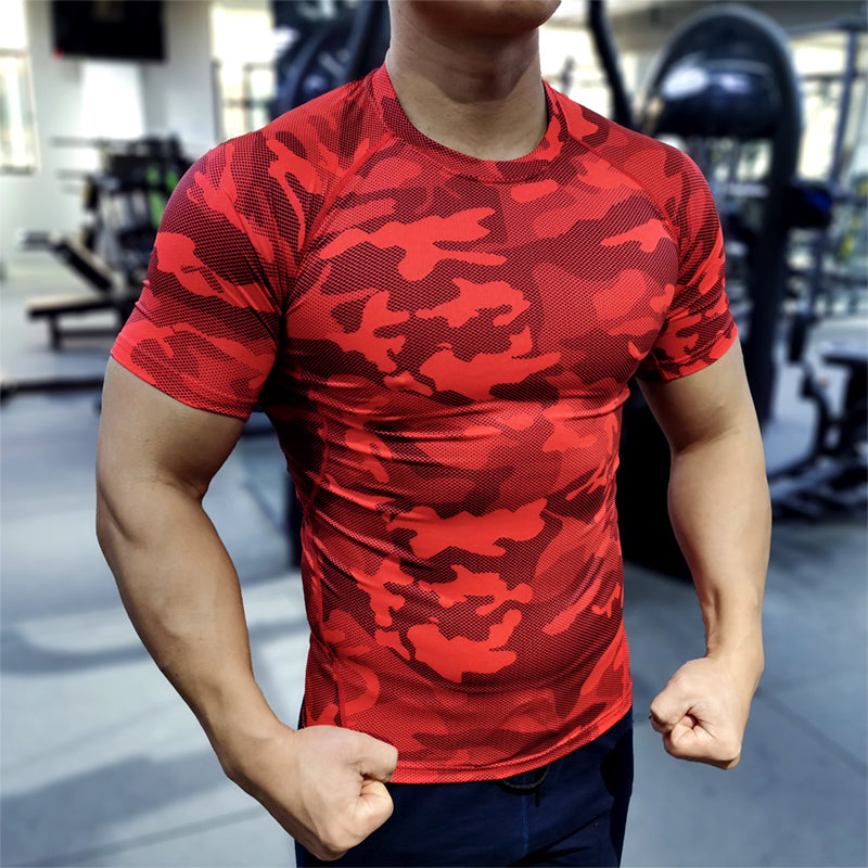 T Shirt Short Sleeve Sport Tees Gym Fitness Sweatshirt