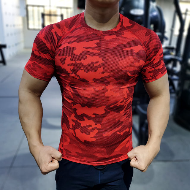 T Shirt Short Sleeve Sport Tees Gym Fitness Sweatshirt