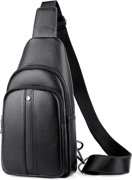 11 Men's Leather Classic Crossbody Sling Bag