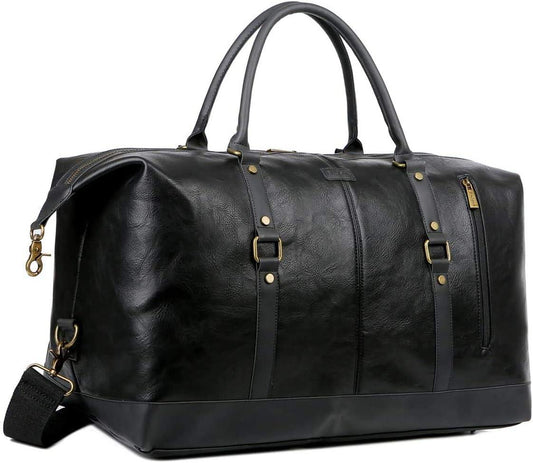 20 Leather Overnight Travel Duffel Bag