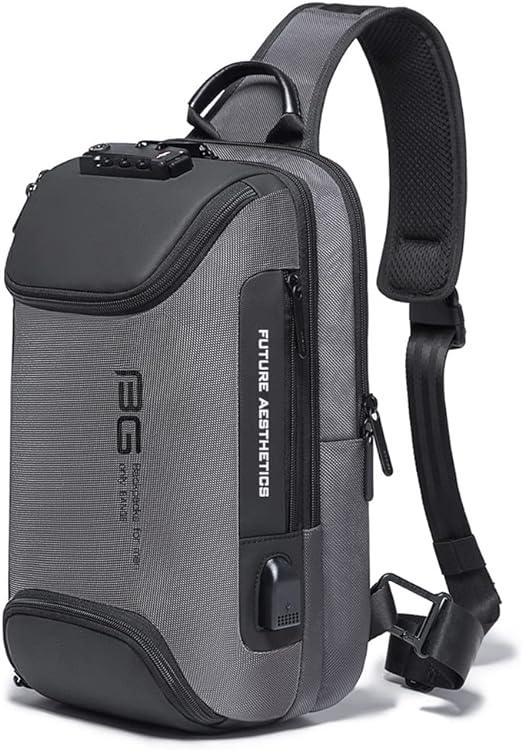 13 Men's Crossbody Travel Sling Backpack