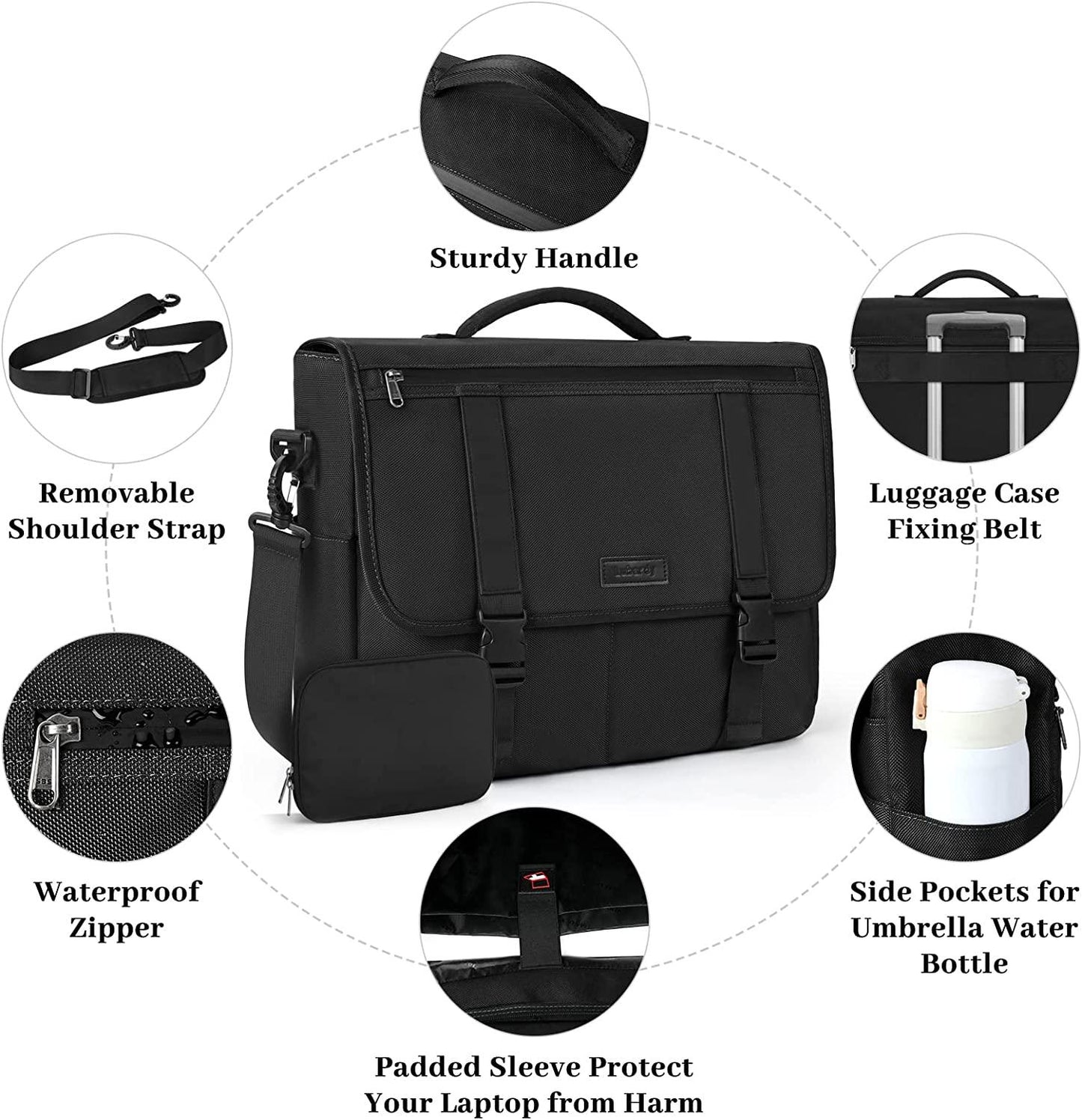 18 Lightweight Laptop Messenger Bag